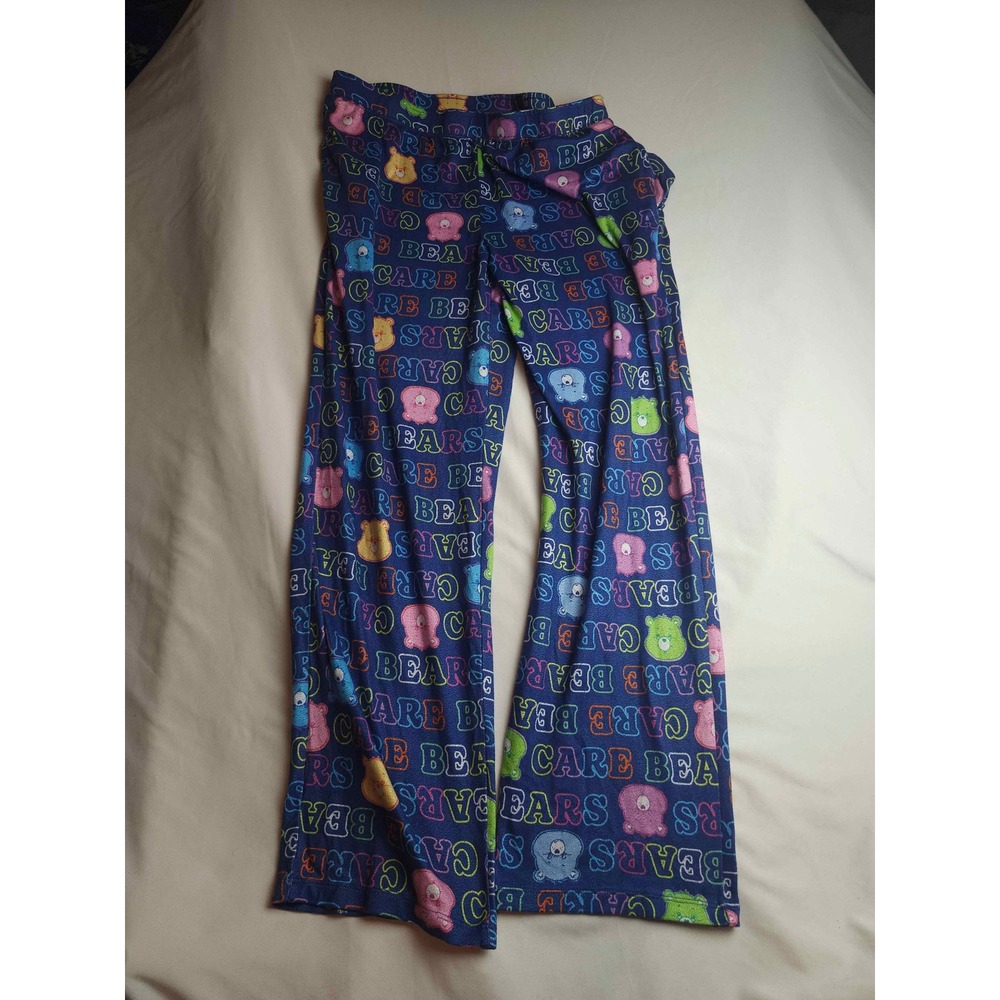 Care Bears Pajama Pants Navy Blue All Over Print Lounge Sleepwear Womens Medium‎